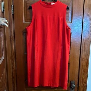 Elegant Red Sleeveless Dress